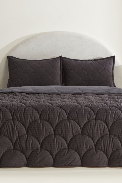 Cowrie Çift Kişiilk Luxury Comfort Set Antrasit
