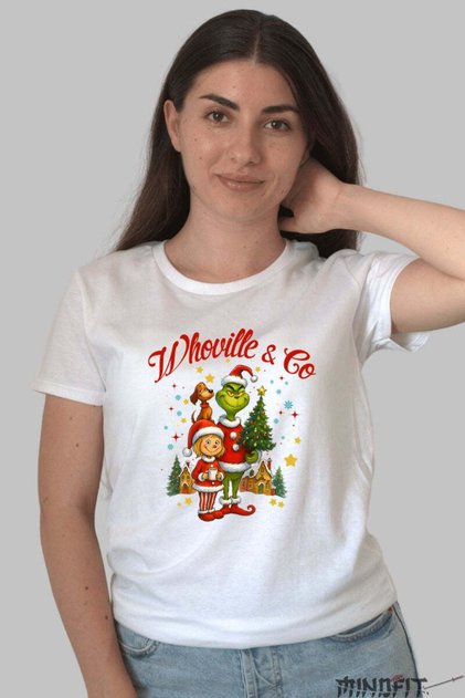 Tricou De Craciun Whoville Si Grinch Dama