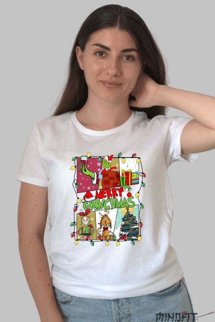 Tricou Spirirul Craciunului Merry Grinchmas Dama