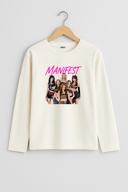 Manifest (Tnt-10350) Design Printed Long Sleeve T-Shirt (Ages 4-13)