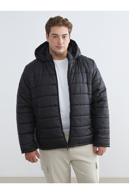 Standard Mold Hooded Men's Puffer Coat