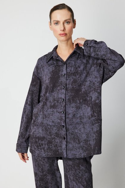 Batik Patterned Long Shirt