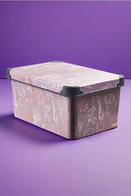 Style Box Wildflowers Patterned 10 L Decorative Toy and Storage Box