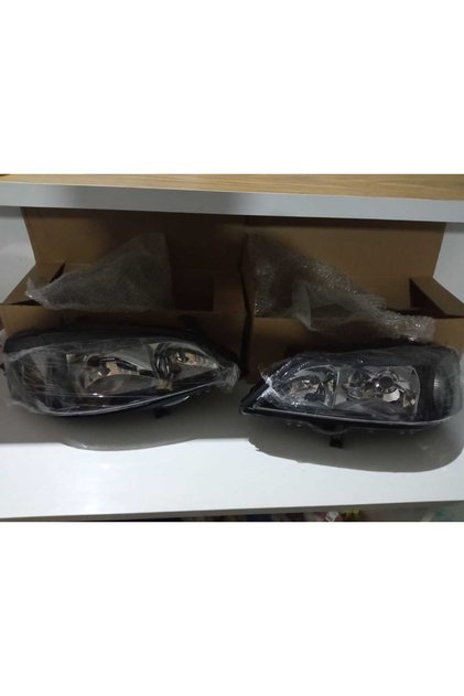 OPEL ASTRA G 1998-2009 UYMULU SAĞ-SOL SİYAH RENKLİ FAR TAKIMI. ELEKTRİKLİ.