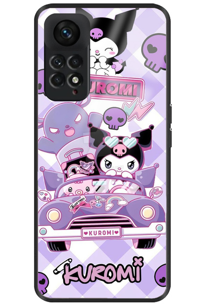 Xiaomi Redmi Note 11 Camera Protected Premium Kuromi Patterned Glossy Phone Case