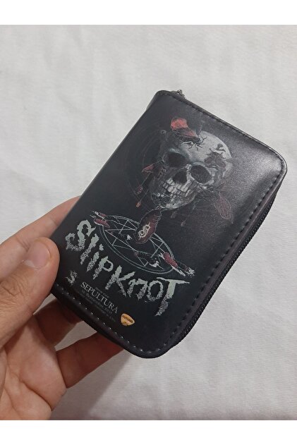 OWL BAG Slipknot Desenli tasarım suni deri cüzdan