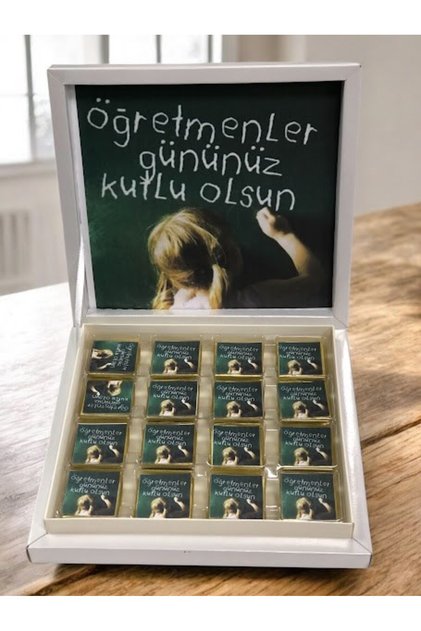 Öğretmene Hediye En Lezzetli 24 Kasım Öğretmenler Günü Hediyesi 32 Adet Madlen Çikolata