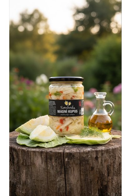 Zeytinyağlı Lahana Mezesi – Masni Kupus 600 g (Doğal & Ev Usulü)