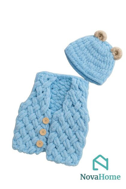 Puffy Baby Vest and Booties