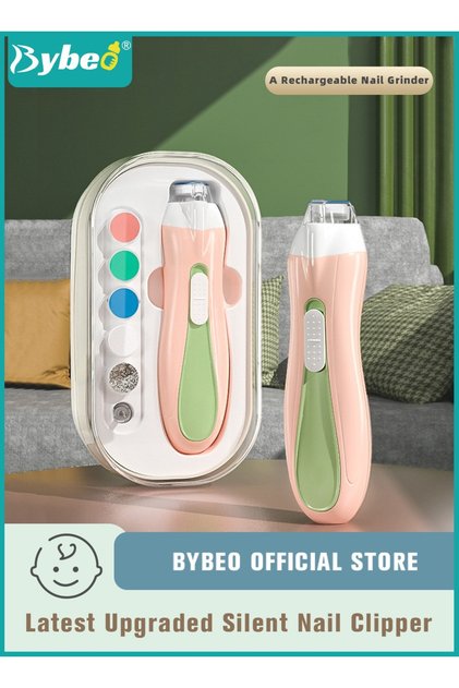 Baby Nail Clippers, Electric Trimmer, Infant Nails File Kit with LED Lighting, and 6 Different Sized