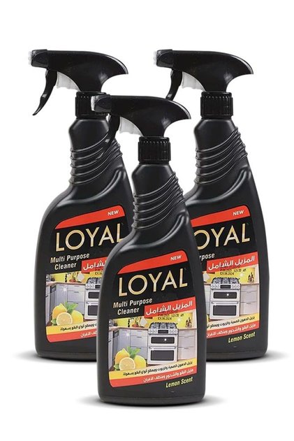 Lemon Fresh Scent Anti-Grease Liquid Multi-Surface Cleaner (3x750ml)