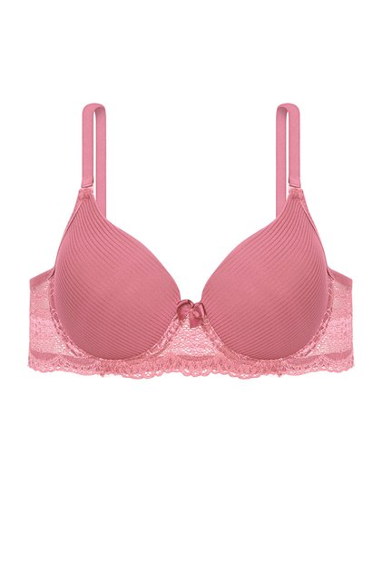 Women's Patterned Lace Underwire Unpadded Bra