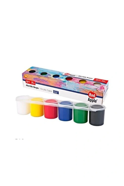 Akrilik Boya Sıralı 6 Renk 6x25 Ml. Ra6