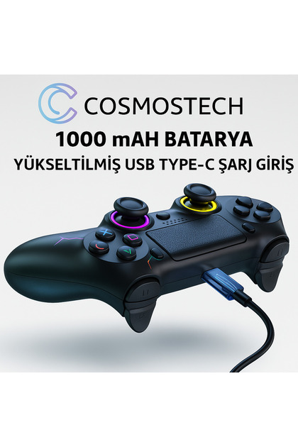 cosmostech Kablosuz Ps4 Gamepad – Ps4/pc Uyumlu | Bluetooth