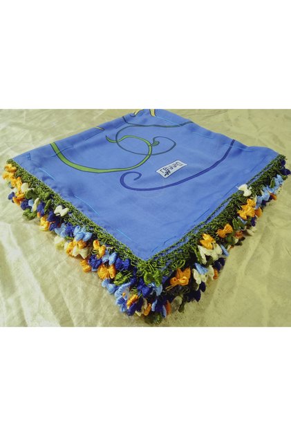 Cenk and Zarif Handcrafted Needlework Embroidery/Yemeni Needlework/Tulle Handwork/Head Covering