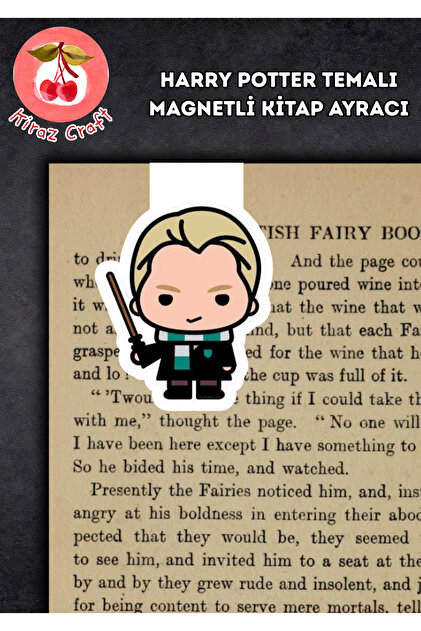 Kiraz Craft Harry Potter Draco Malfoy Mıknatıslı Kitap Ayracı
