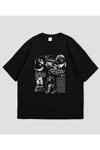 SVART WEAR Biggie Smalls Notorious Baskılı Oversize T-Shirt