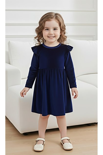 Girl's velvet dress
