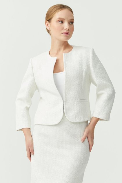 Women's Silvery Tweed Jacket