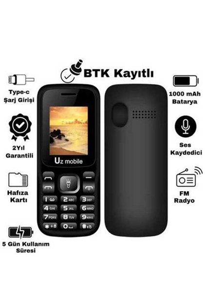 Mobile - Tuşlu Cep Telefonu - Asker Telefonu (TÜRKİYE GARANTİLİ)