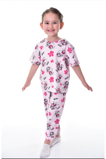 Isobel Girls Paw Patrol Printed 100% Cotton Pajama Set