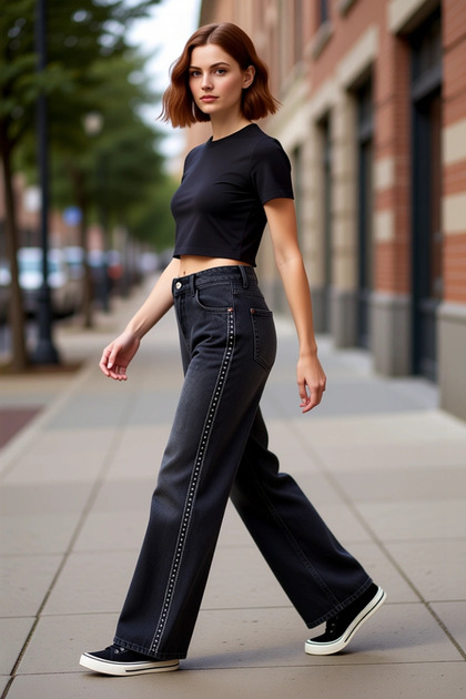 Mavi Rebecca Iconic Zımbalı Siyah Jean Pantolon 1010926-89497