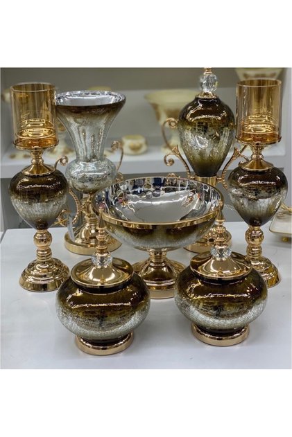 7 PARÇA KONSOL SETİ GOLD
