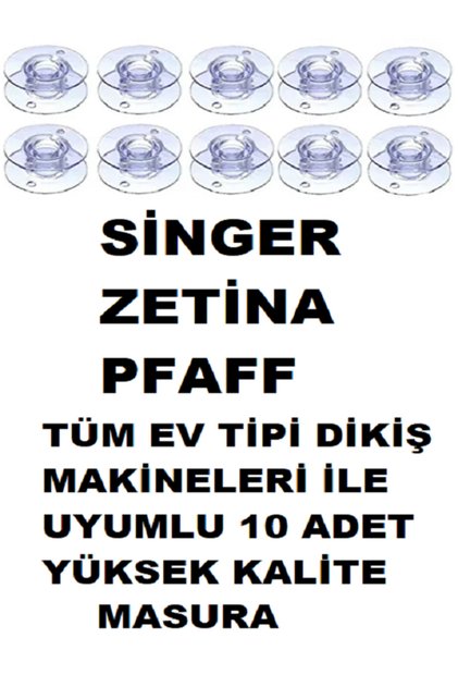 SİNGER ZETİNA PFAFF JANOME BROTHER YÜKSEK KALİTE 10 ADET MASURA