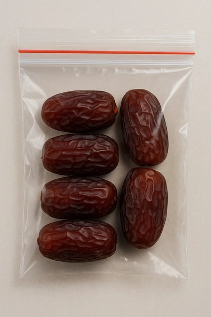 Kilitli Hurma Poşeti 11x14 cm 100 Adet Hac Umre Hediyelik İkram Paketleme Poşeti