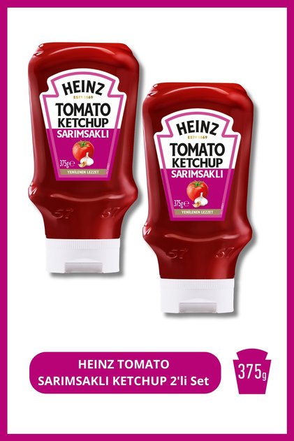 Sarımsaklı Ketçap (Tomato Ketchup) 375 g 2'li Set