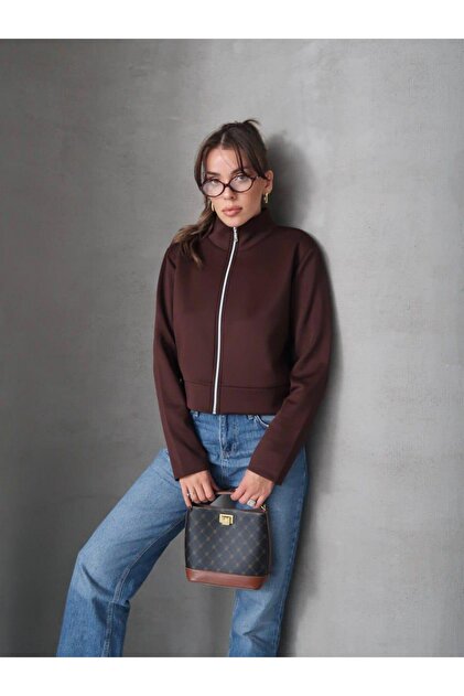Scuba Stand-Up Collar Zippered Jacket