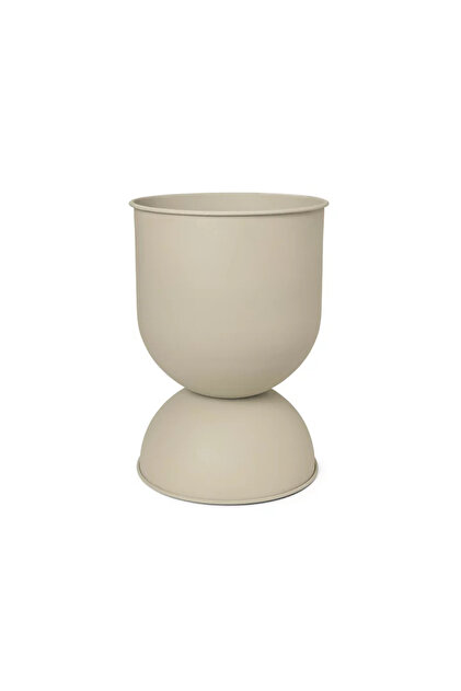 Açelya Krem Metal Saksı 25 cm ağız çapı x 40 cm yükseklik