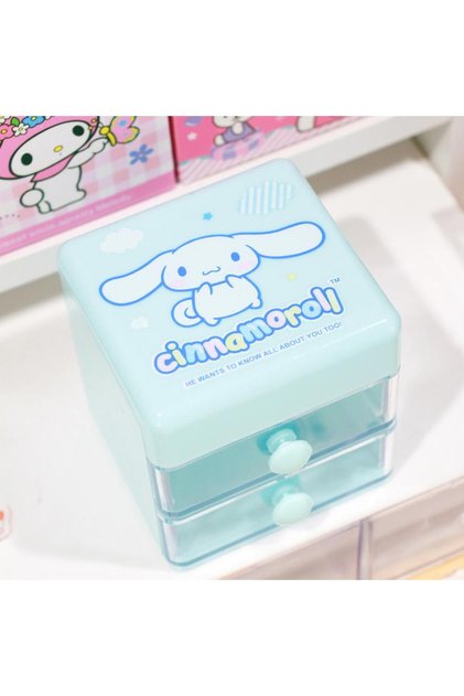 2 Drawer Desktop Jewelry Organizer Box - 6.5 cm - 7cm - 7cm