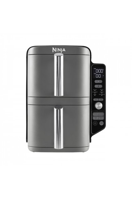 SL400EU Διπλή Φριτέζα Αέρος, 2470W, 9.5L, 2 Καλάθια, 6 Προγράμματα, Μέγιστη Τραγανότητα, Sync&Match, Γκρι