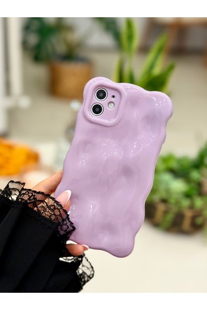 Iphone 11 Uyumlu 3d Bubble Tasarımlı Pastel Renk Esnek Silikon Kılıf
