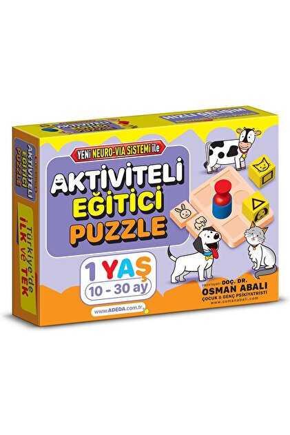 Adeda Yayınları Aktiviteli Eğitici Puzzle 1 Yaş - Fiyatı, Yorumları