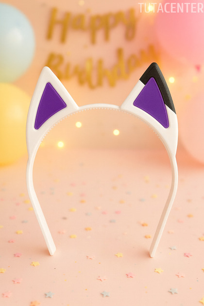 Gabby Dollhouse Hair Clip Hair Crown Cat Crown Plastic (Hair Clip & Girl's Crown)