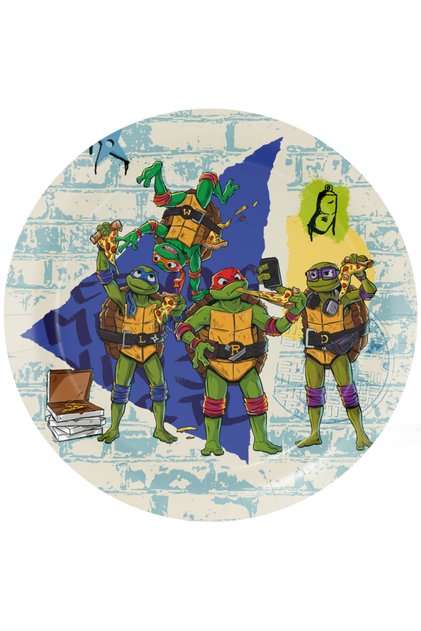 Set 8 farfurii Teenage Mutant Ninja Turtle 23 cm
