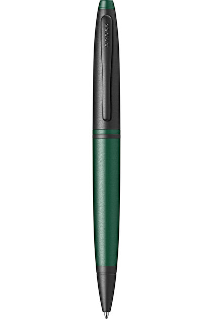 Химикалка Calais Matte Green and Black BT Metal, въртящ се механизъм, матово черно/зелено