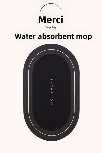Soft Silicone Moss Water Absorbent Bathroom Floor Mat Toilet Foot Pad Carpet Mat For Entering The Door