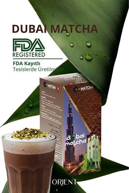 Bilge İlaç Matcha Premium Japanese DUBAİ ÇİKOLATALI MATCHA