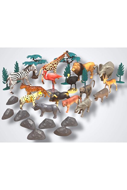 toysandmore Kaplan Fil Zebra Çıta Aslan Et Malzeme Ayakta Duran