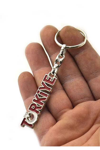 Turkey Writing Metal Keychain