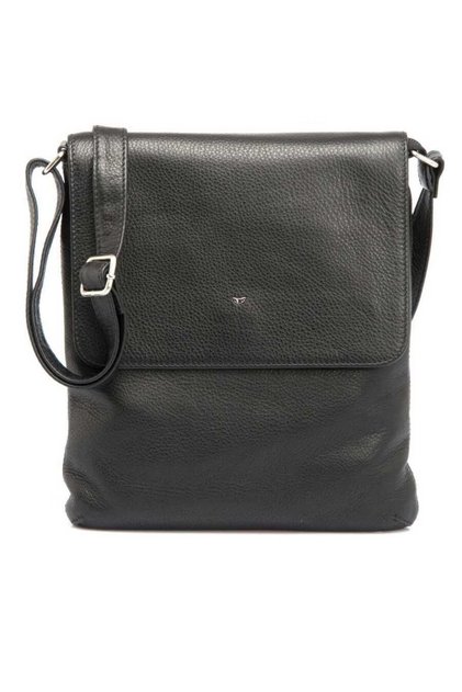 Siyah Hakiki Deri Unisex Çapraz Askılı Çanta - S1AC00002942-A85