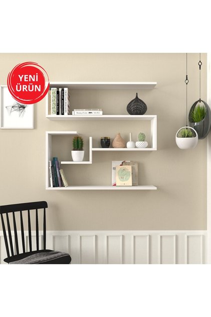Confier Duvar Rafı Beyaz