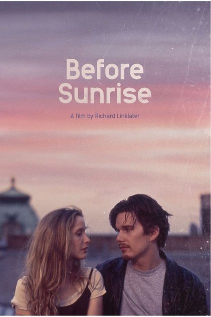 Kağıt Poster Before Sunrise Bulanık Pikselli Stil Kuşe Kalın (30X42 CM)