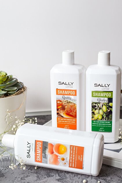 Sally Yumurta Protein Özlü Besleyici Şampuan - Tüm Saç Tipleri 1