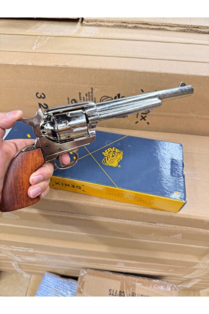 DENIX デニックス COLT ピースメーカーSAA 装飾銃 denix Colt Peacemaker Revolver 1873 Gümüş Görünümlü Koleksiyon