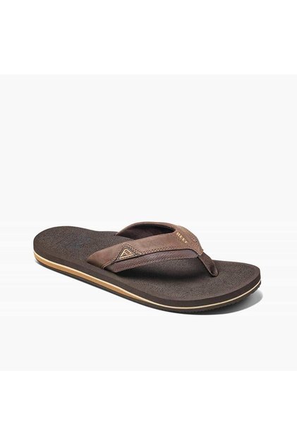 REEF Cushion Dawn Sandals - Men\'s Sz 12 - Black Leather Beach Flip Flops CI6557 REEF CUSHION DAWN CI6557 – Spyder Surf main image 3
