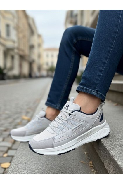Unisex Fuspetli Su Geçirmez Spor Ayakkabı - Buz Gri